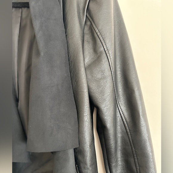 Leather jacket black / S M - Picture 3 of 10